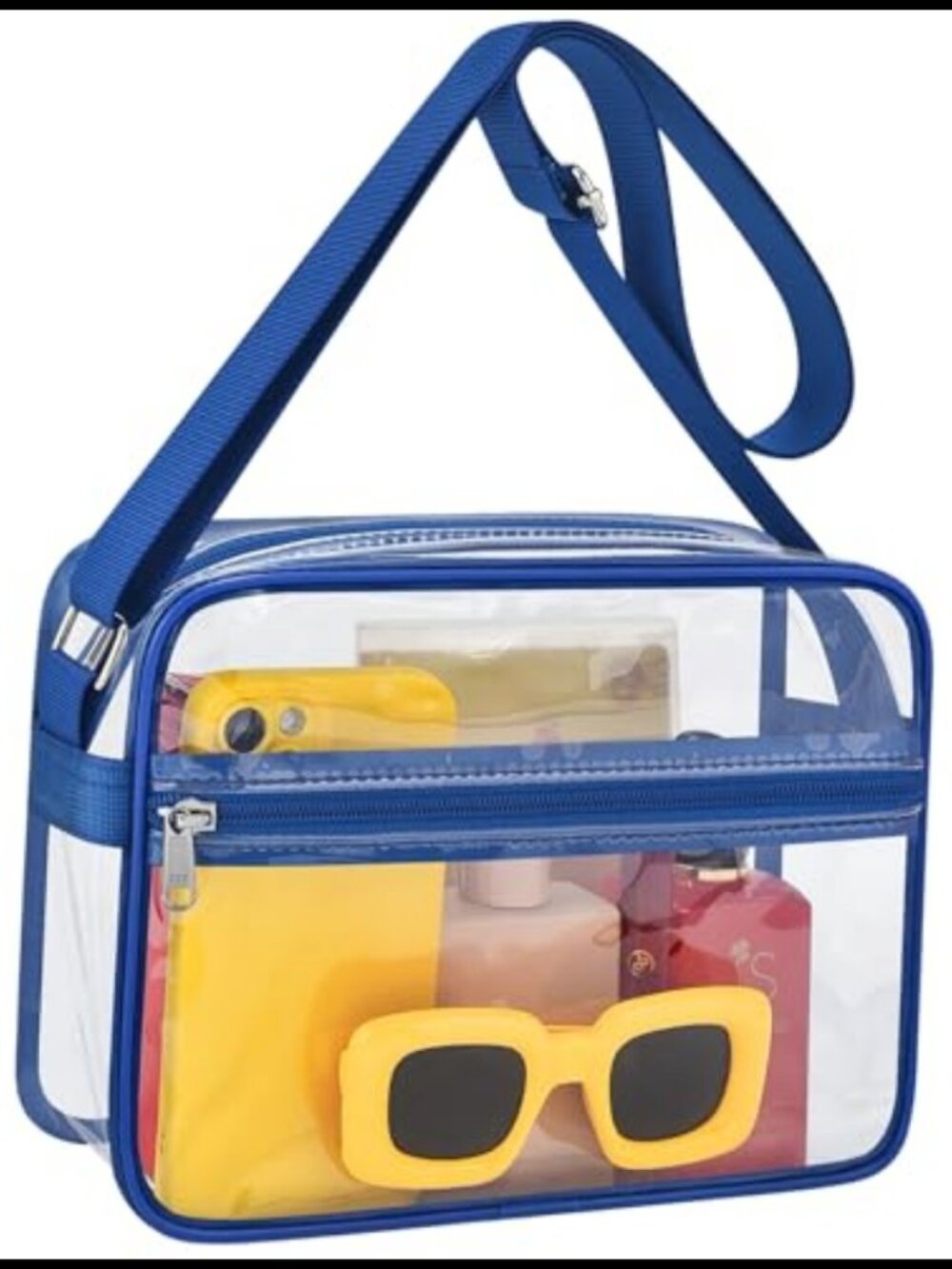 Clear Stadium Bag Messenger Crossbody PVC Transparent